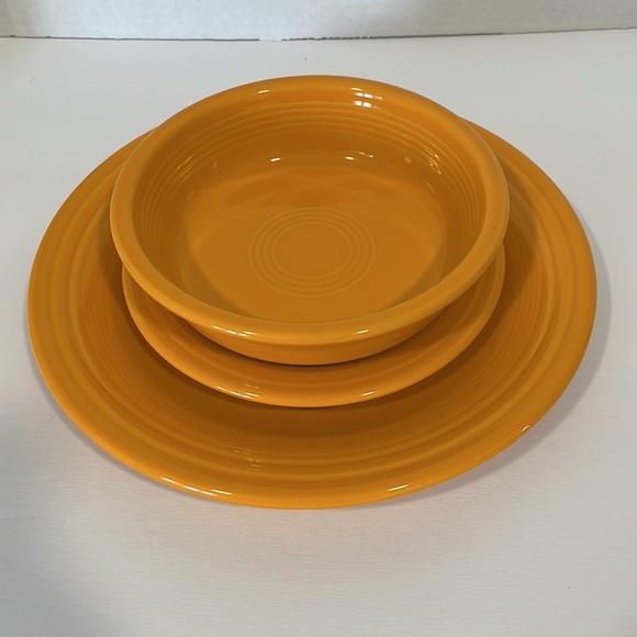 Fiestaware Dining Fiesta 3pc Classic Set Butterscotch Poshmark